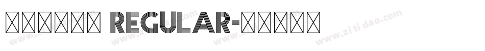 汉标高清锐毛 Regular字体转换